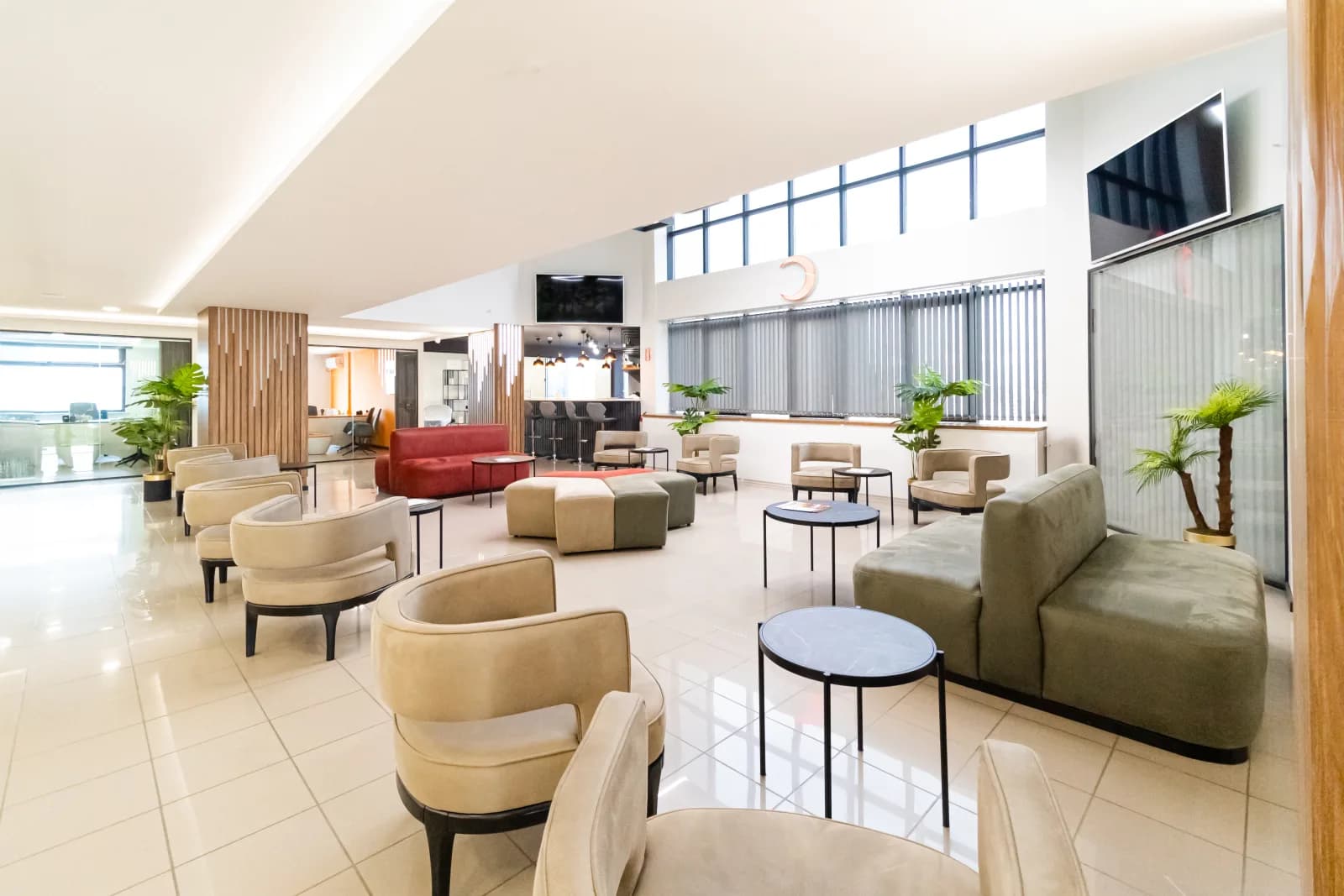 Prostorná lounge kliniky